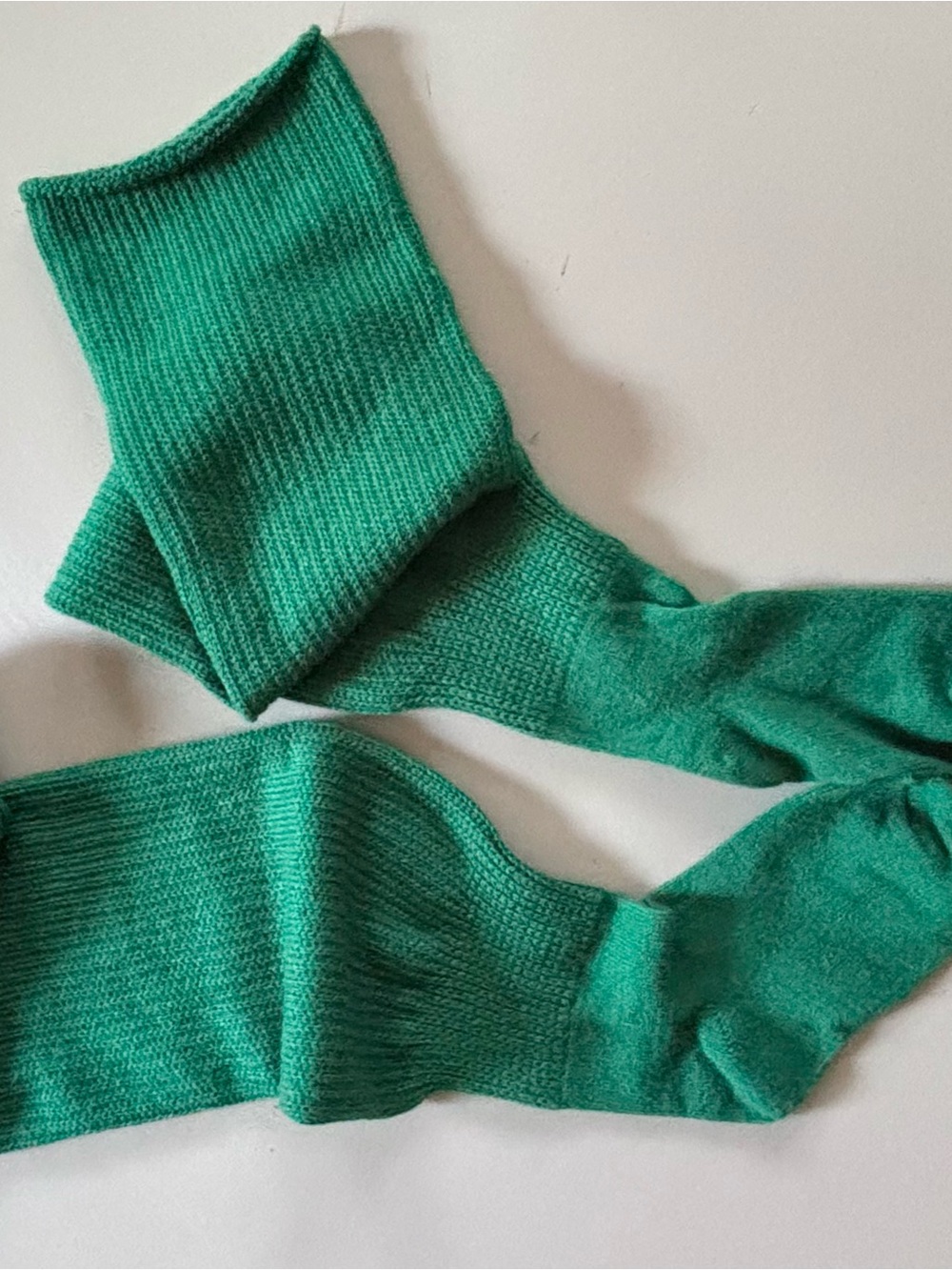 1980s Retro Revival Thigh High Boot Socks Rib Knit Footed Leg Warmers - Picture 5 of 6